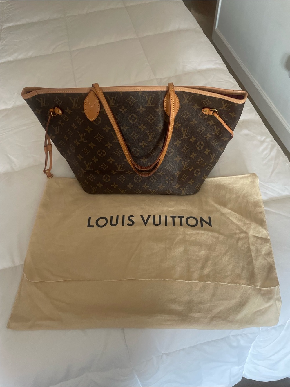 Louis Vuitton Monogram Canvas Tote in Dark Brown with Vachetta Trim